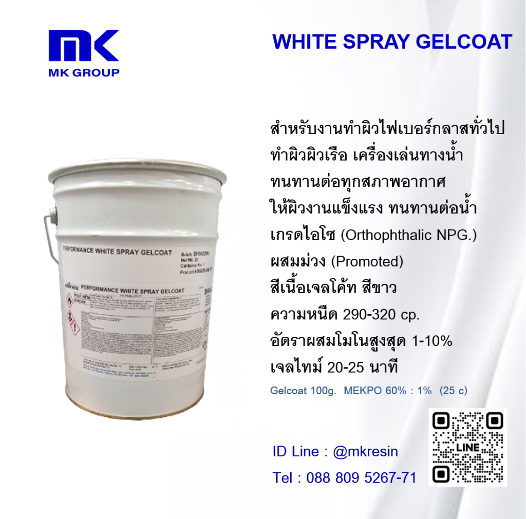White Spray Gel
