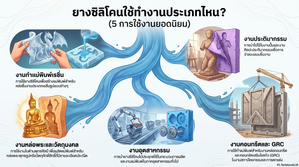 5 การใช้งานยางซิลิโคนยอดนิยม